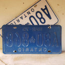 1979 Mar Ontario License Plates Pair (YVO)