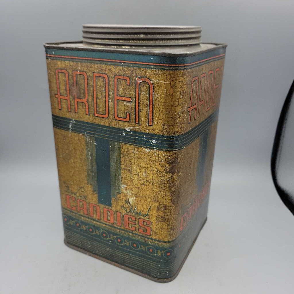 1920s Art Deco Arden Candies Tin (COL) 0194