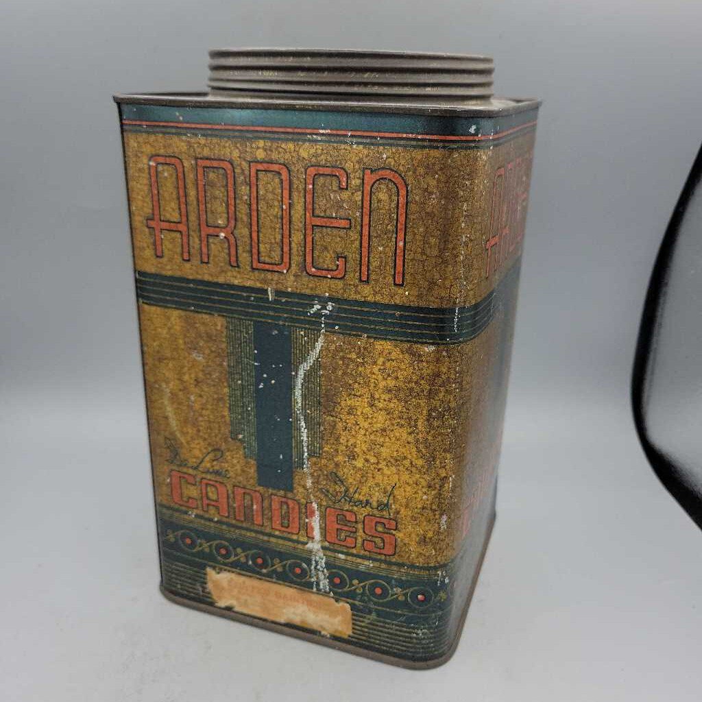 1920s Art Deco Arden Candies Tin (COL) 0194