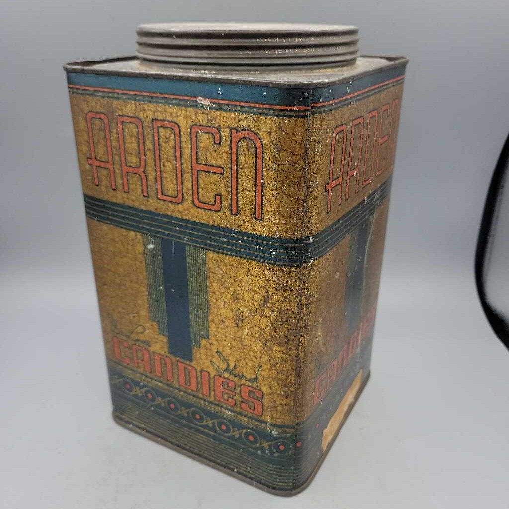 1920s Art Deco Arden Candies Tin (COL) 0194