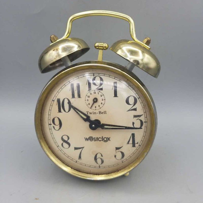 Vintage Westclox Twin Bell Alarm Clock (Working) (NUR) 5768