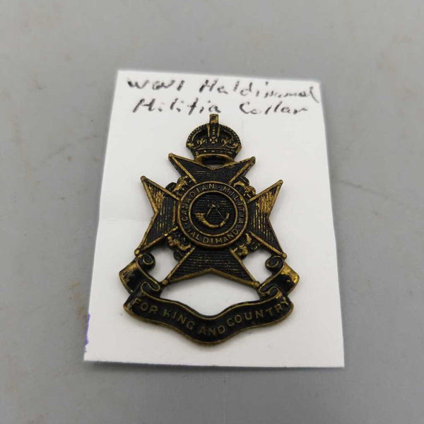 WW1 Haldimand Military Collar Badge(JL)