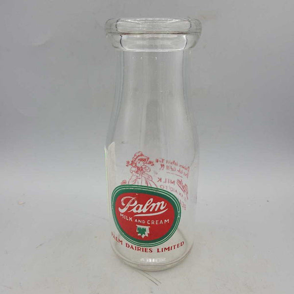 Palm Milk and Cream Half Pint Milk Bottle (Jef)