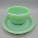 Fire King Anchor Hocking Jadeite Cup and Saucer (GEC)