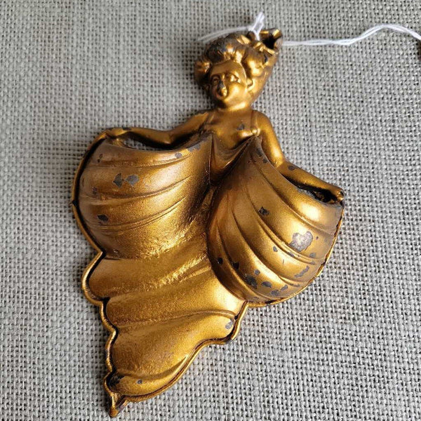 Art Nouveau Bare Breasted Woman Match Holder (COL #0607)