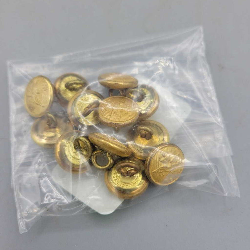 R.C.A.F. 12 Small Buttons brass finish (JAS)
