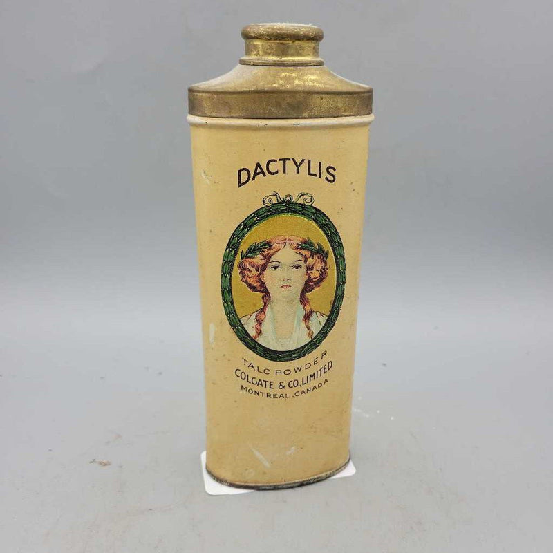 Antique Talc Powder Tin "Dactylis" (Jef)
