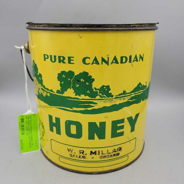 Pure Canadian Honey Tin Pail Salem Ontario (Jef)