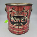Honey Apiaries Tin Pail Piggott Brigden Ontario(Jef) Rare