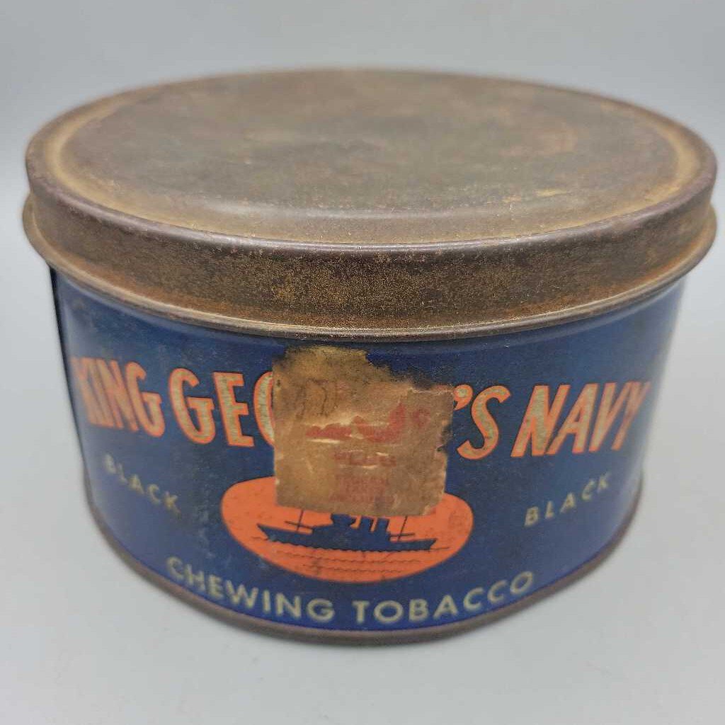 King George's Navy Black Chewing Tobacco tin (Jef)