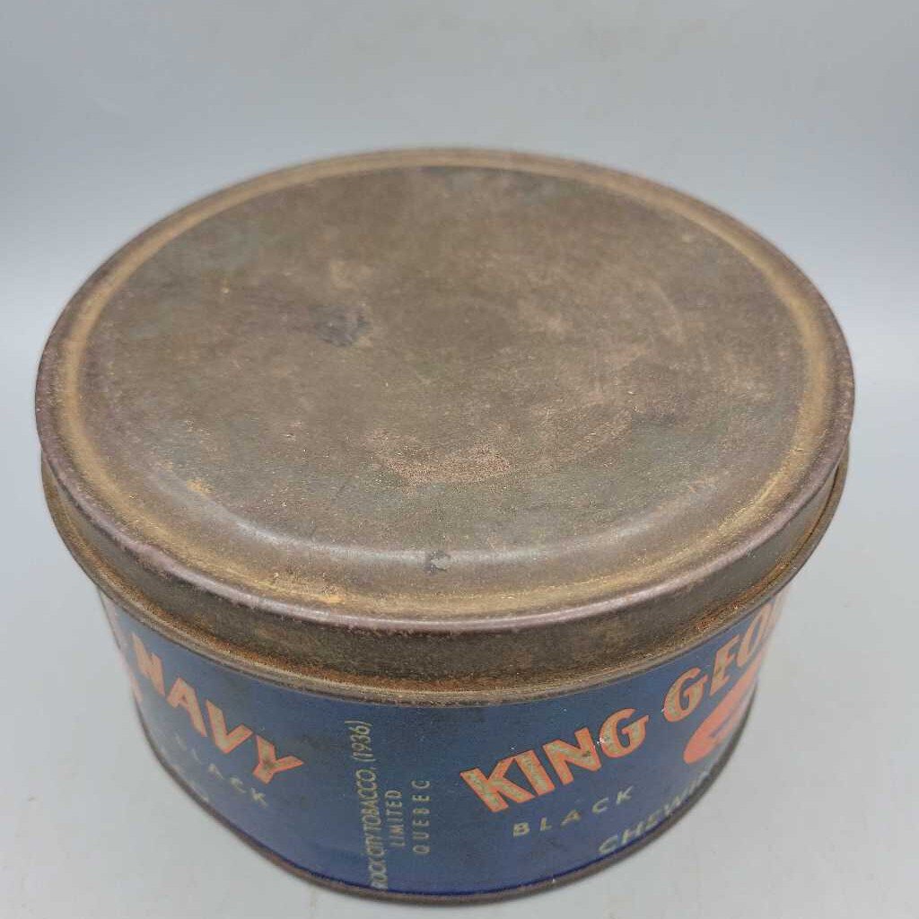 King George's Navy Black Chewing Tobacco tin (Jef)