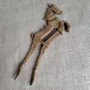Brass horse nutcracker (COL