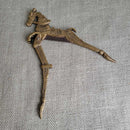 Brass horse nutcracker (COL