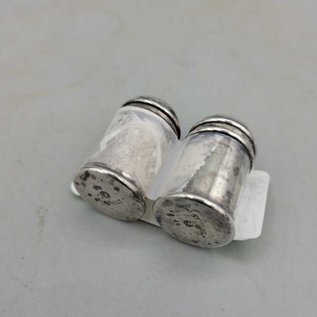 Sterling Silver Small Salt and Pepper (JH49)