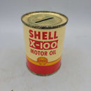 Shell X 100 Motor oil Tin Coin Bank (Jef)