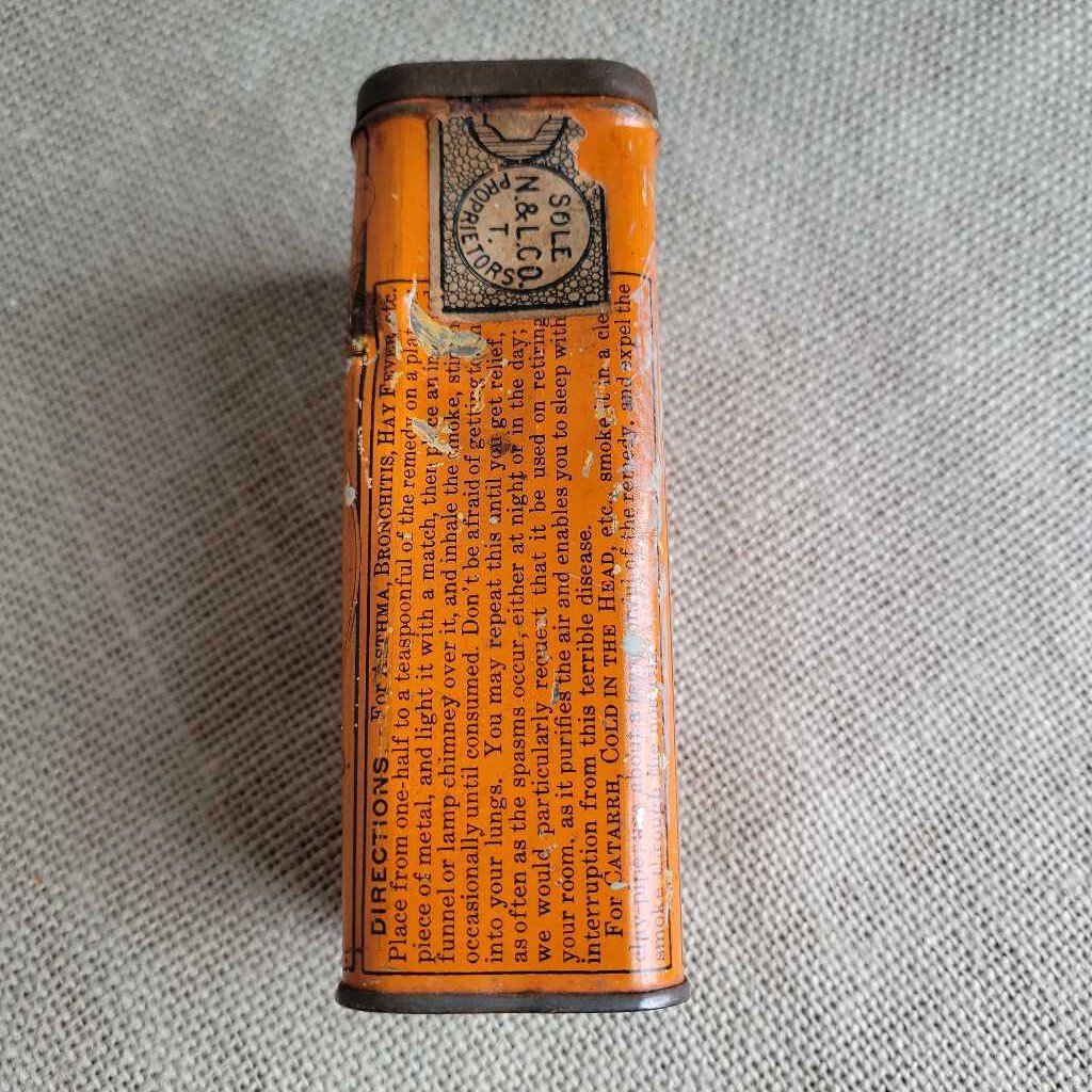 Asthma Remedy Tin (COL #0833)