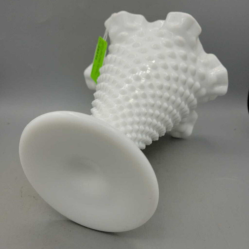 Fenton Milk Glass Trumpet Vase Hobnail (DS) 2151