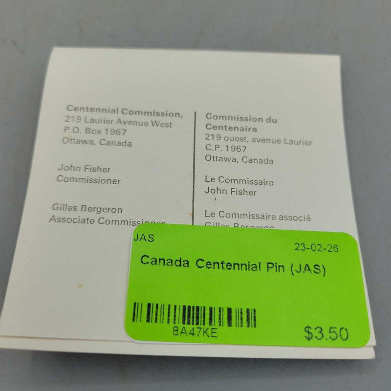 Canada Centennial Pin (JAS)