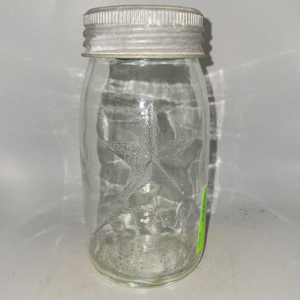 Star Quart Fruit Jar With Lid (Jef)