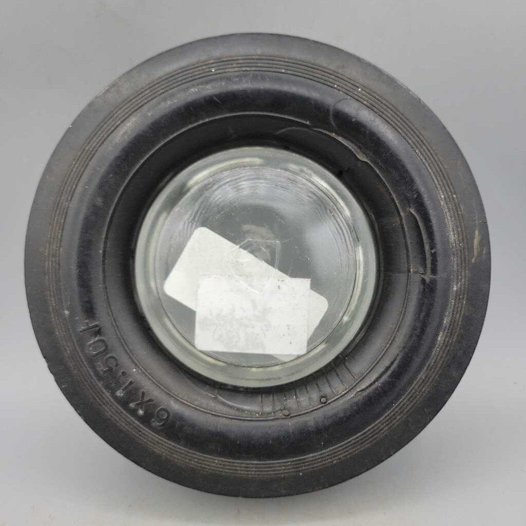 Rubber Tire Ashtray Firestone Glass Insert (JL)