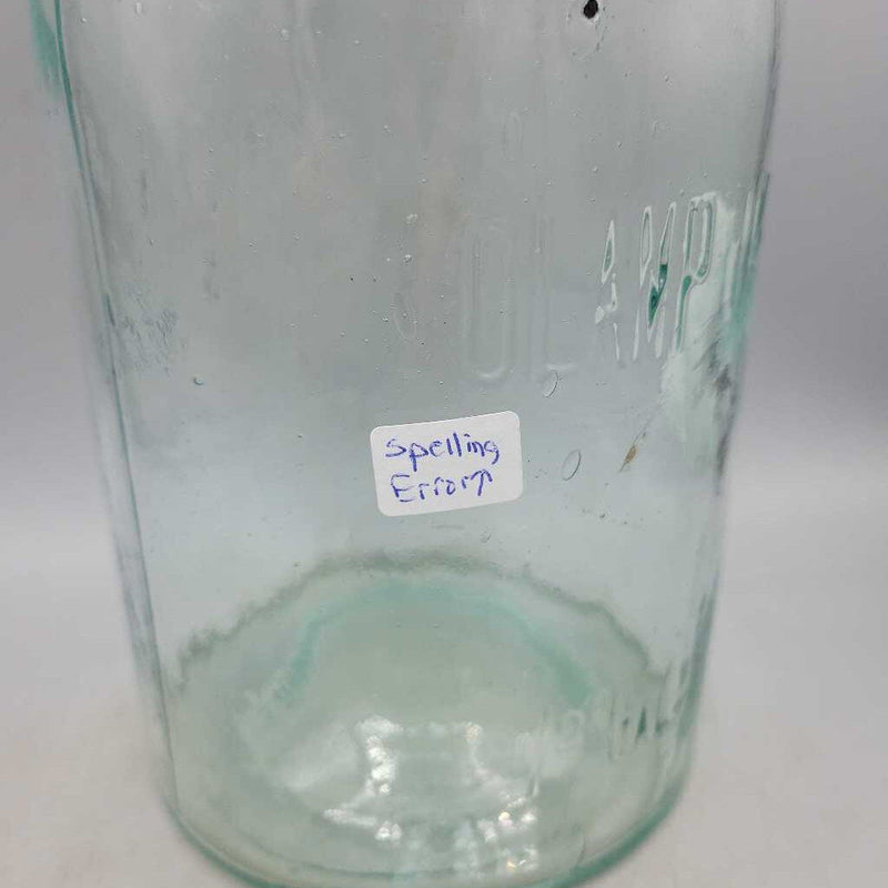 Hamilton Glass Works Clamp Fruit Jar Error (Jef)