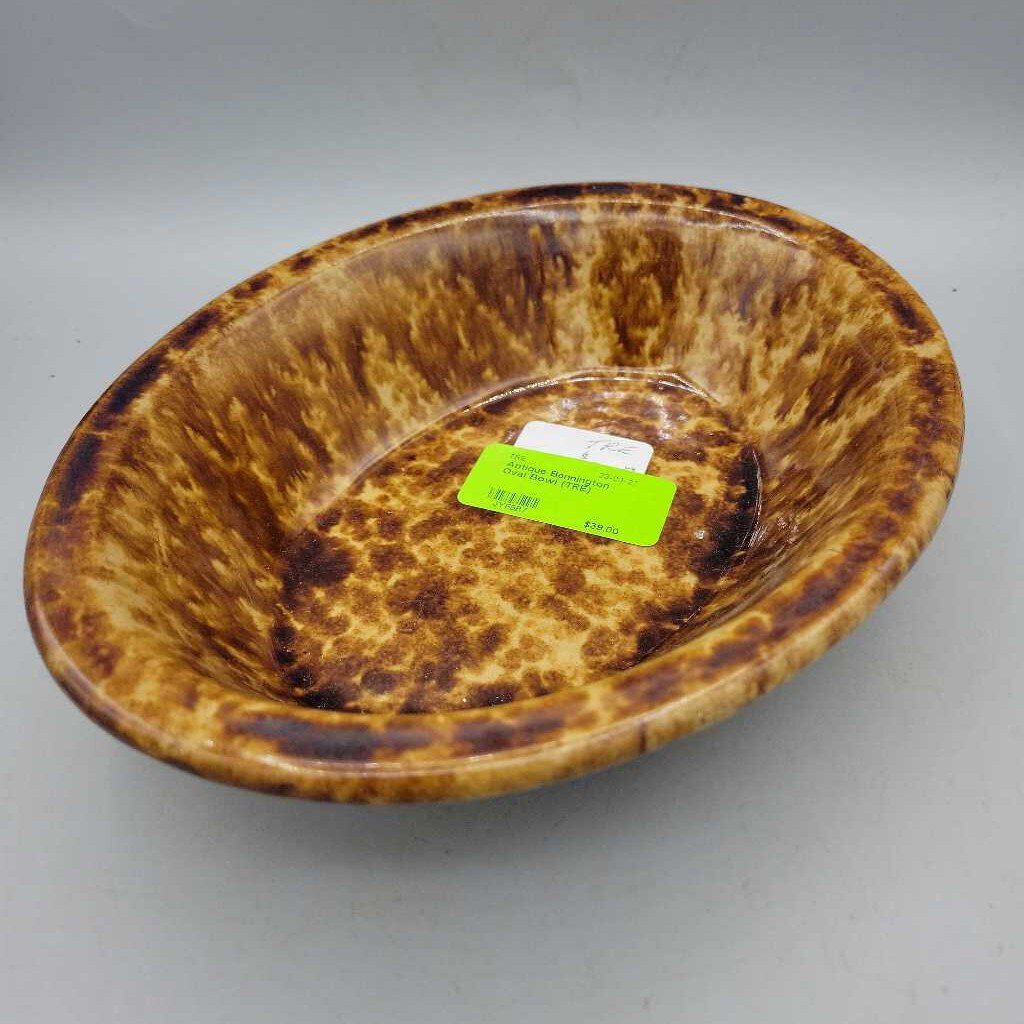 Antique Bennington Oval Bowl (TRE)