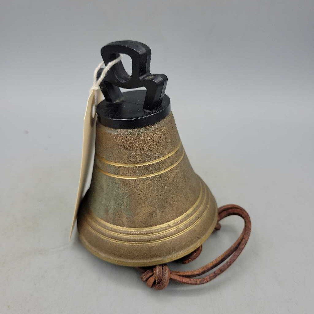 Brass Bell with Leather Rope (OH)