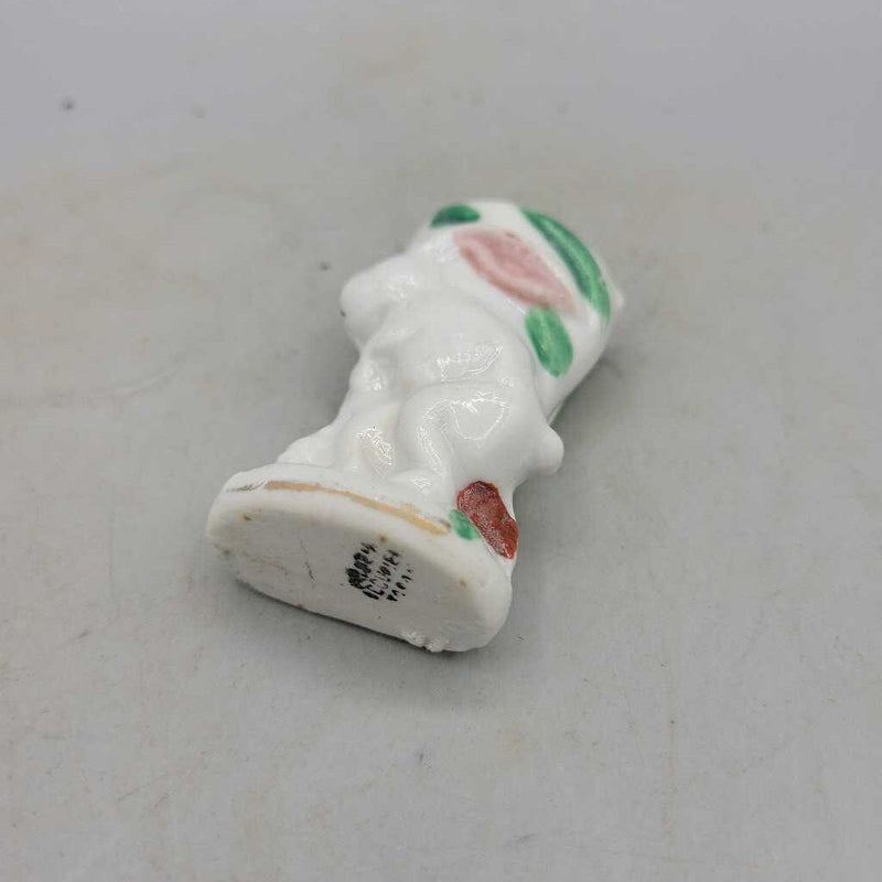 Rabbit ceramic bunny Occupied Japan mini vase (RHA)