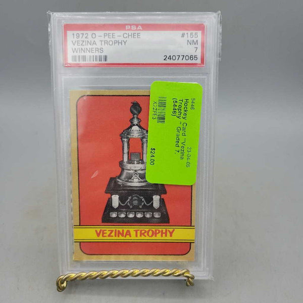 Hockey Card "Vezina Trophy " Graded 7. (5446)