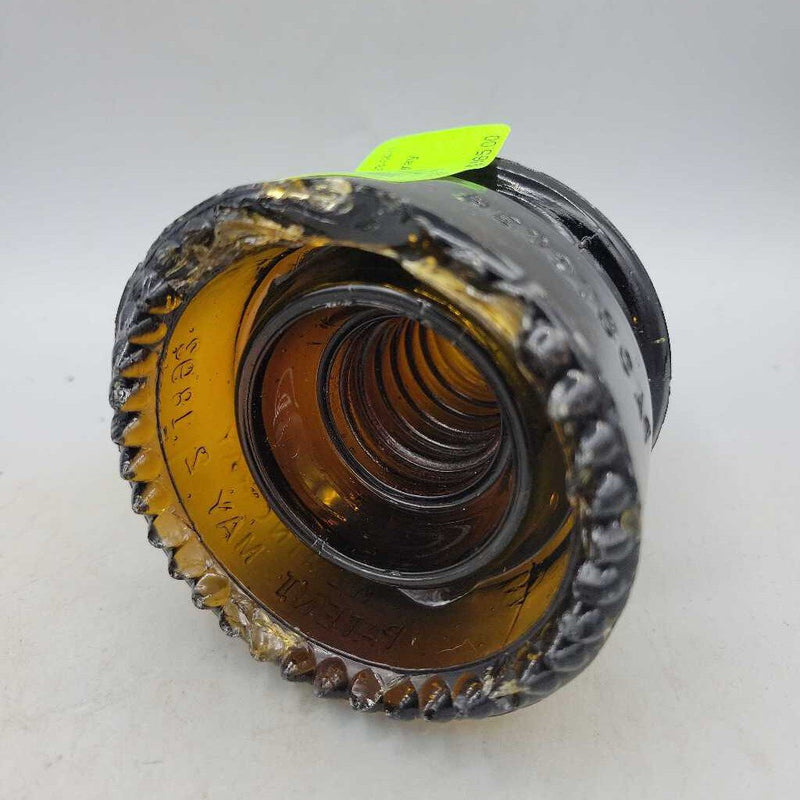 Amber Glass Hemingray Insulator