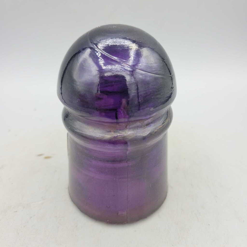 Antique Glass insulator Purple (Jef)