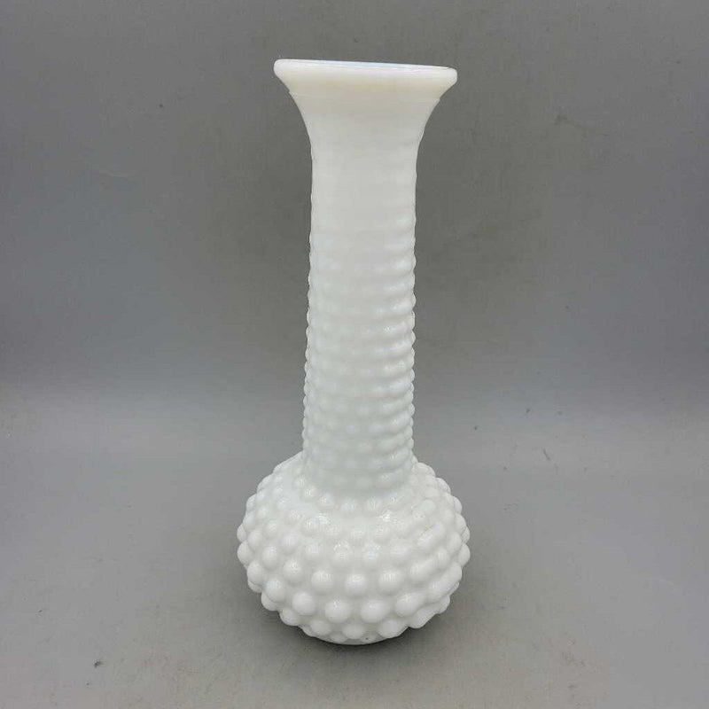 White Hobnail milk glass vase (US2)