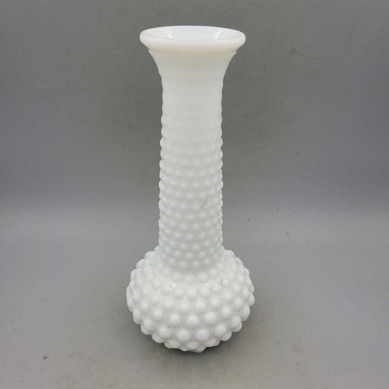 White Hobnail milk glass vase (US2)