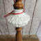Table Lamp Milk Glass and Wood (TRE)