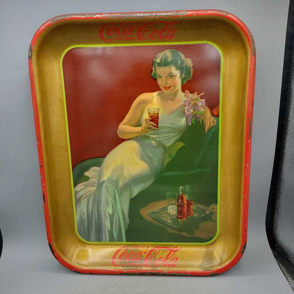 Coca Cola Tray 1936 Girl (Jef)