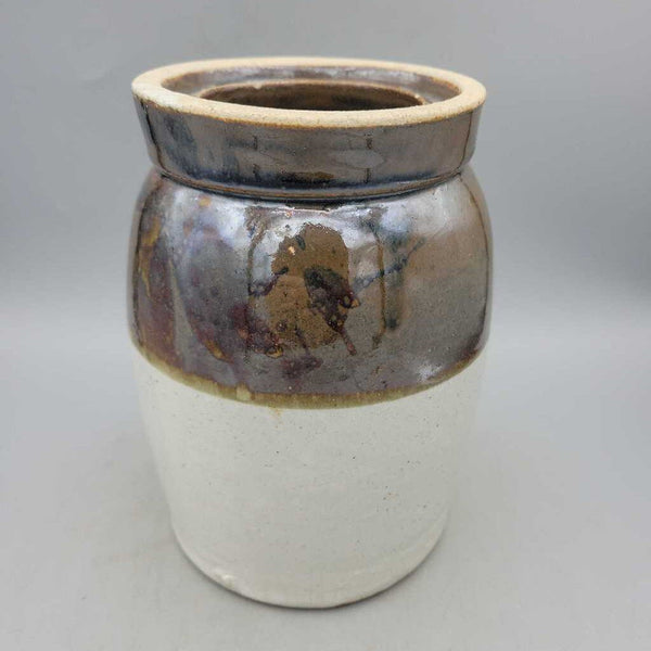 Antique small crock wax sealer (Jef)