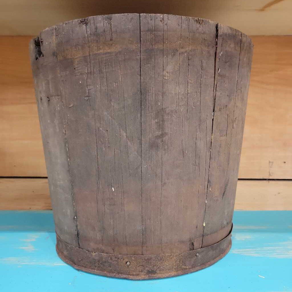 Antique Wooden Bucket (RB)