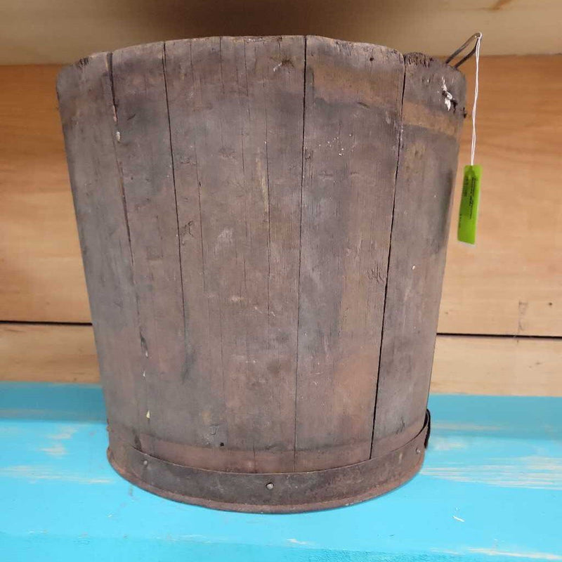 Antique Wooden Bucket (RB)