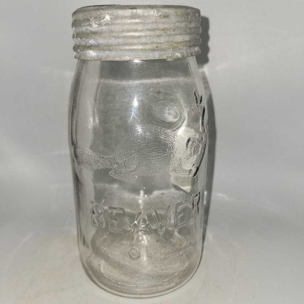 Beaver Quart Canning Sealer Jar (Jef)