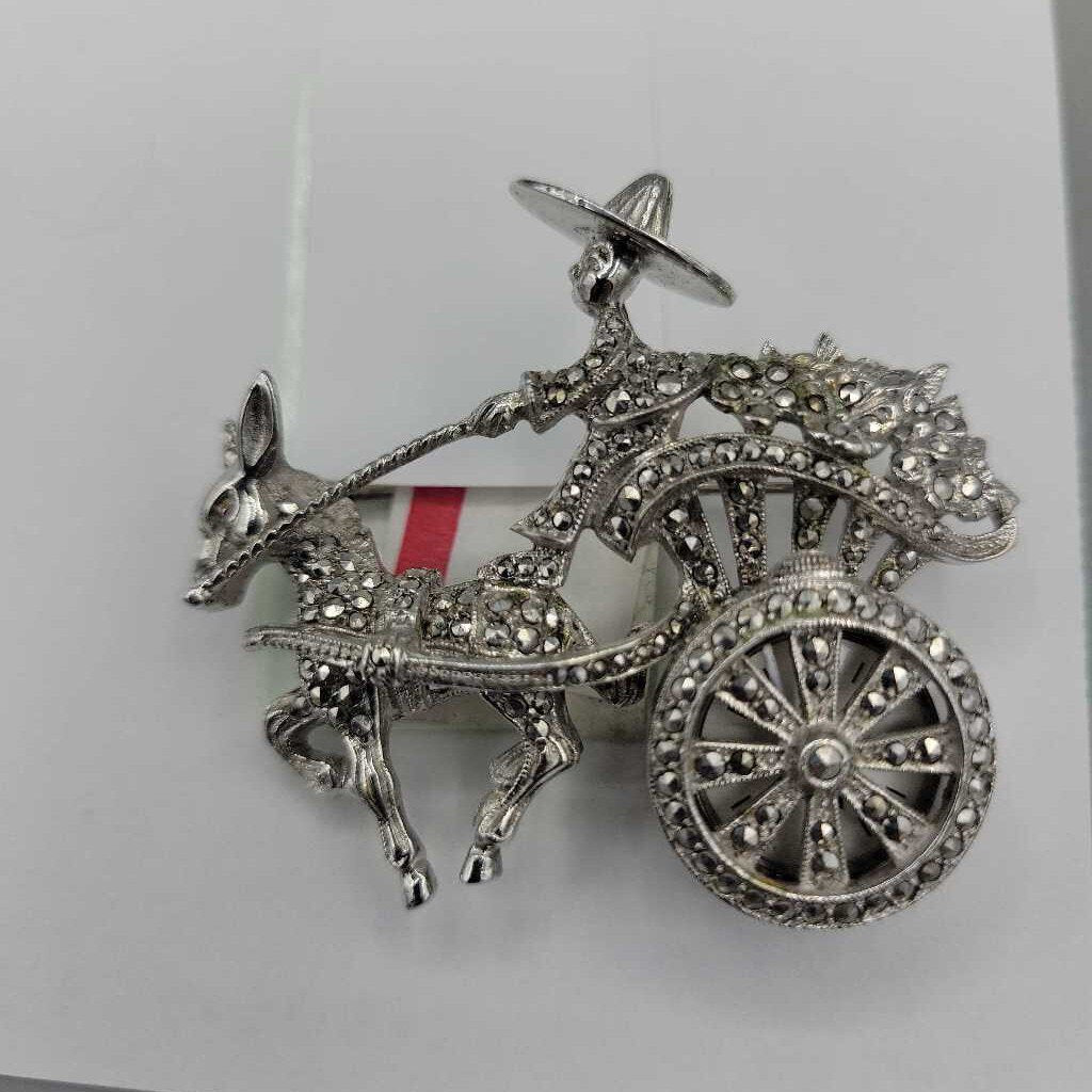 Brooch Watch rhinestone (JL)