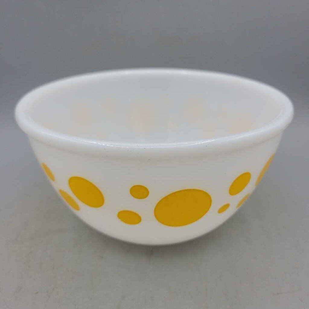 Hazel Atlas "Yellow Dots" Small mixing Bowl (RHA)