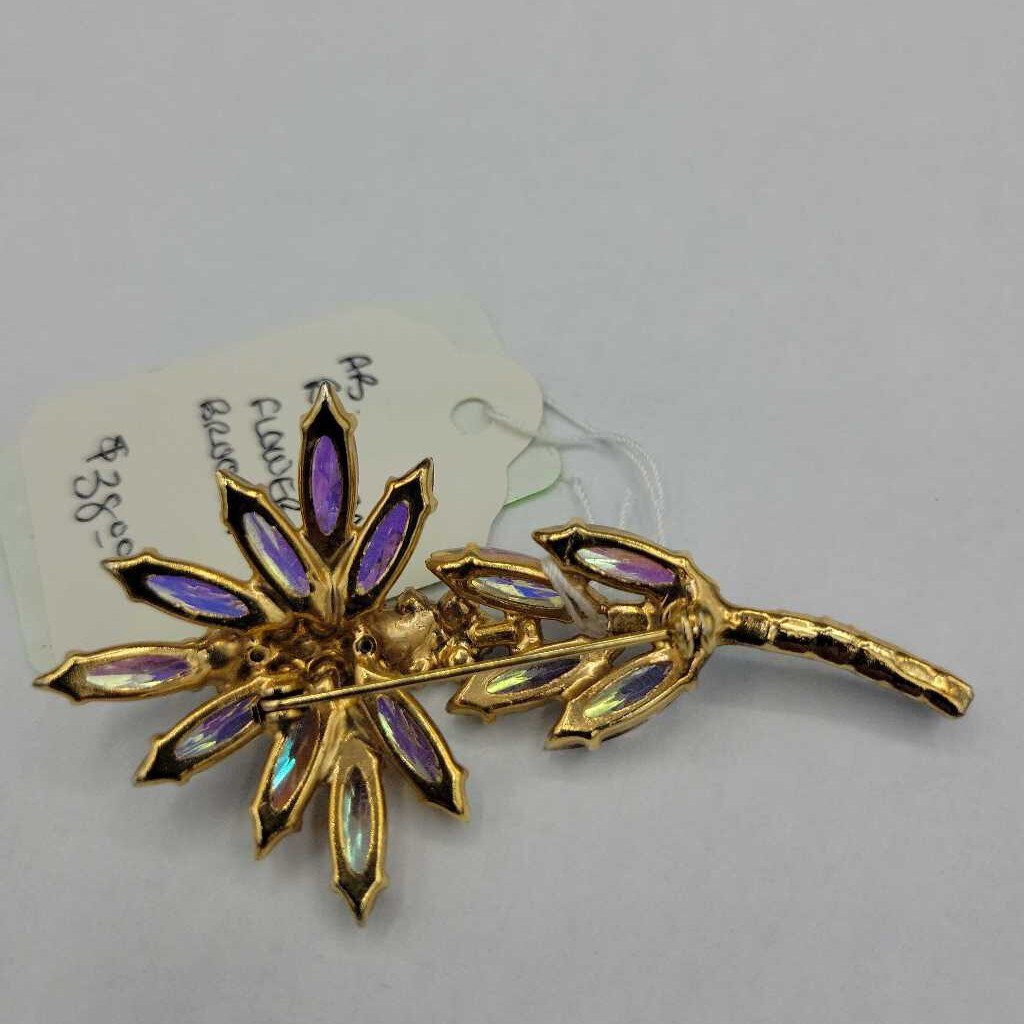 Vintage AB Flower Brooch - VT #6919