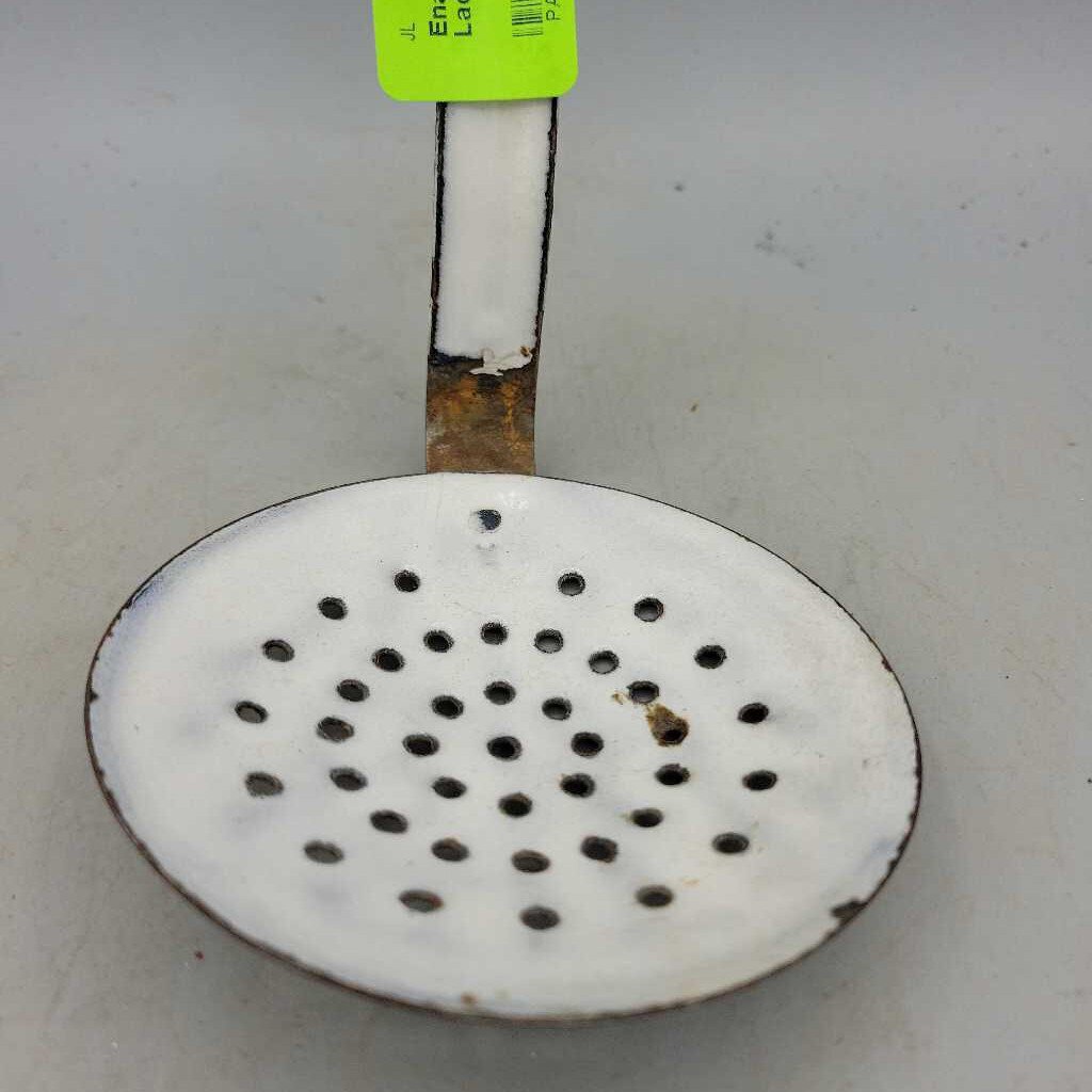 Enamelware strainer Ladle (JL)