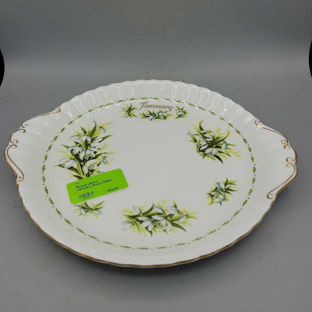 Royal albert January Plate (TRE)