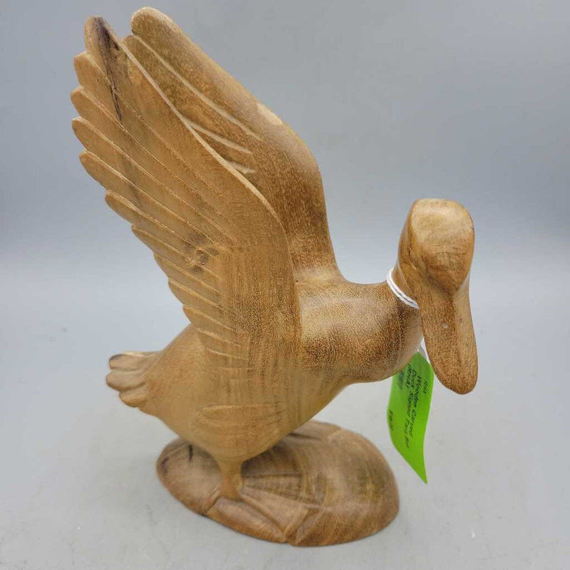 Wooden Carved Duck Signed Tara Bali (RHA)