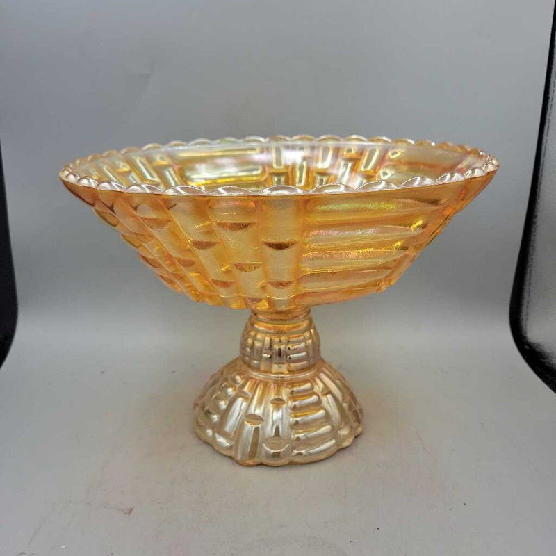 Carnival Glass Marigold Pattern Compote (DEB)