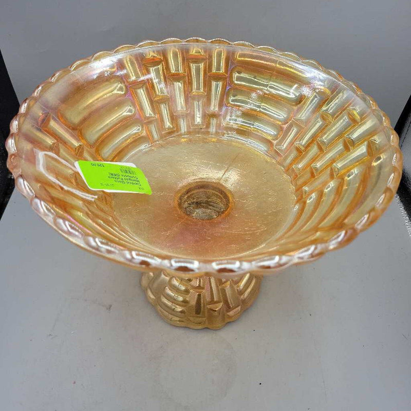 Carnival Glass Marigold Pattern Compote (DEB)