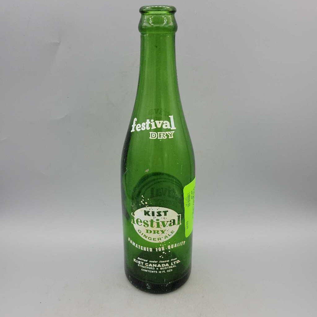 Festival Dry Soda Pop Bottle (JAS) 10 oz clr