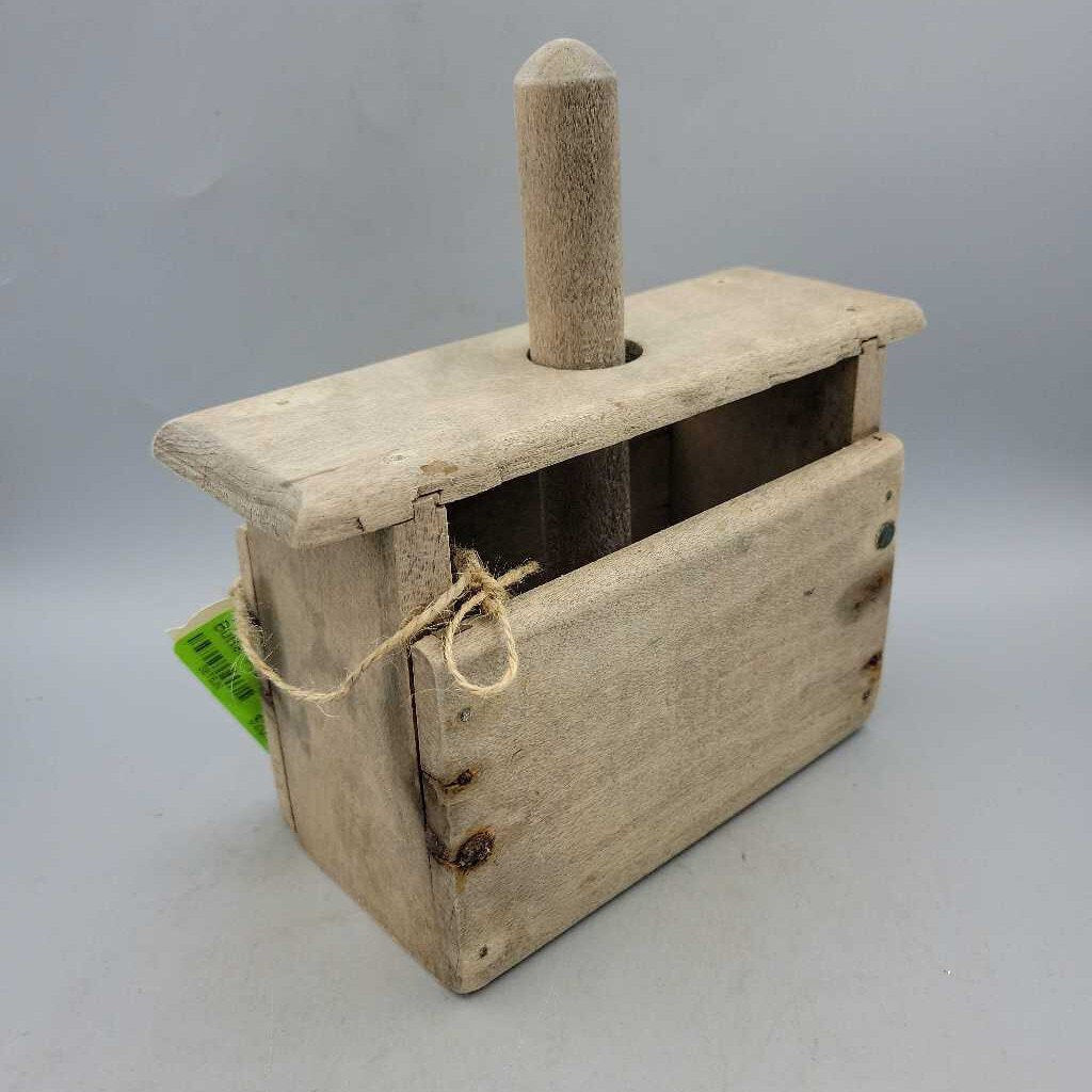 Antique Wooden Butter Press (TRE)