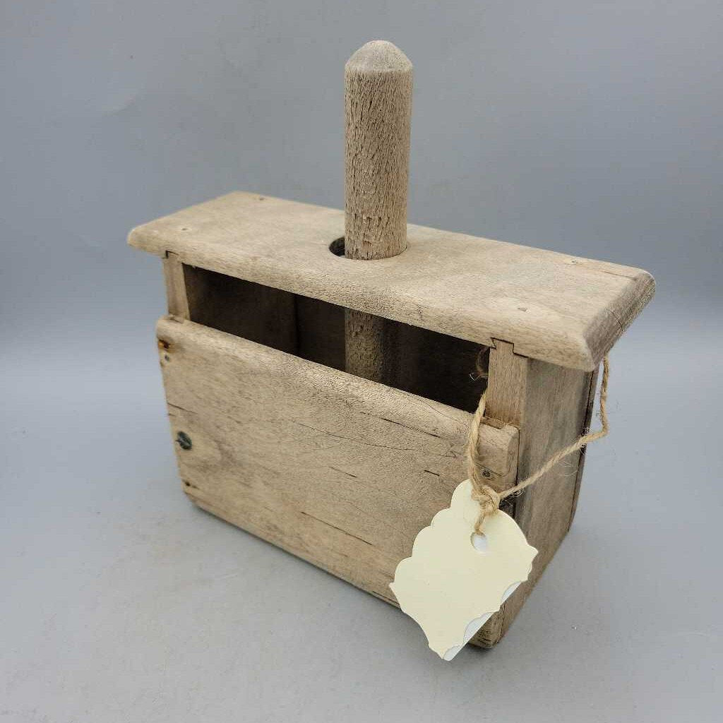 Antique Wooden Butter Press (TRE)